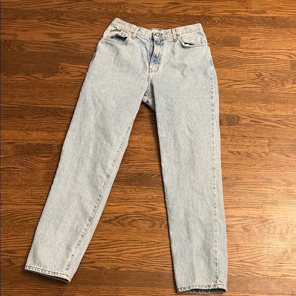 Vintage Calvin Klein High Jeans Size 13/14 Blue 90s Y2K Rigid Denim